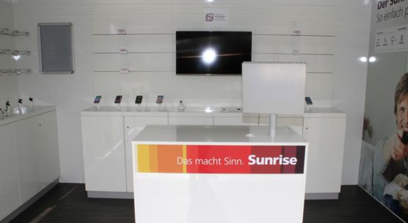 Auch Sunrise Zürich setzt auf Infomobile von Klagie Fahrzeugbau