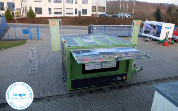 Promotionanhänger für das „UNESCO-Biosphärenreservat Rhön“ ist für Messen, Roadshows und Präsentationen einsetzbar.