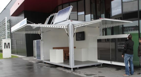 Der Promotionanhänger von "Jansen" ist für Messen, Roadshows und Kundenpräsentationen einsetzbar.